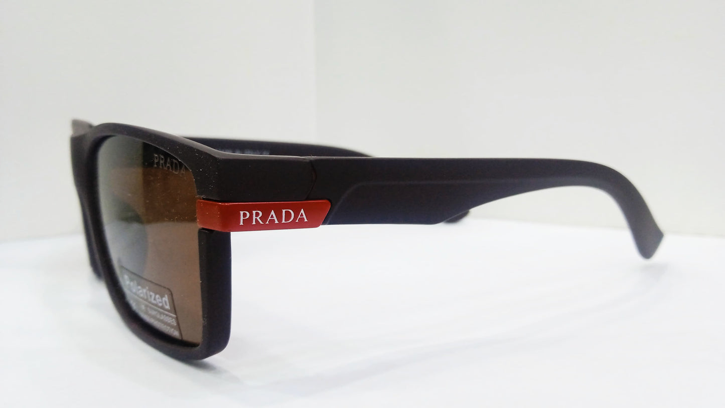 Prada Brown Polarized Sunglasses – Squarish Design for a Bold New Look