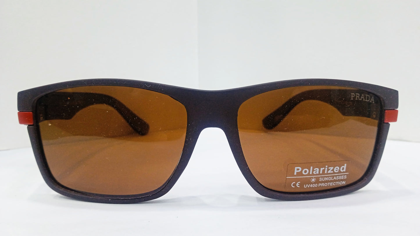 Prada Brown Polarized Sunglasses – Squarish Design for a Bold New Look