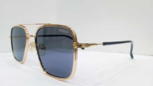 Carrera A+ Replica Sunglasses – Golden Metal Frame & Black Lens